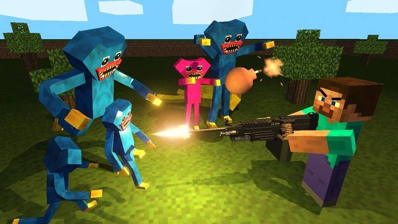 Các bước chuẩn bị game bắn súng Minecraft cùng bạn bè
